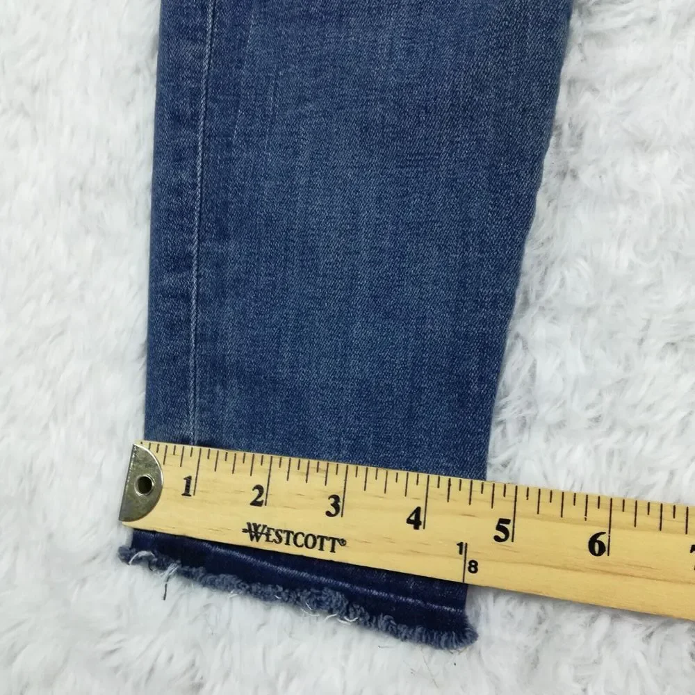 Lucky Brand Womens Jeans Ava‎ Skinny Ankle Cheville Denim Blue Stone Wash 2